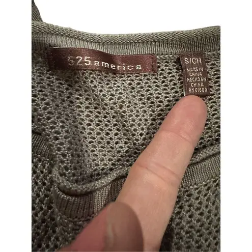 525 America black & light brown knit sweater sz small Black