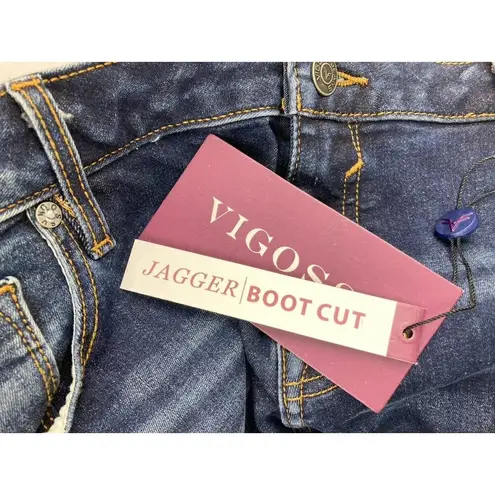 Vigoss New  Jagger Boot Cut Jeans Womens Size 16X32 Luxe Stretch Classic Fit Blue