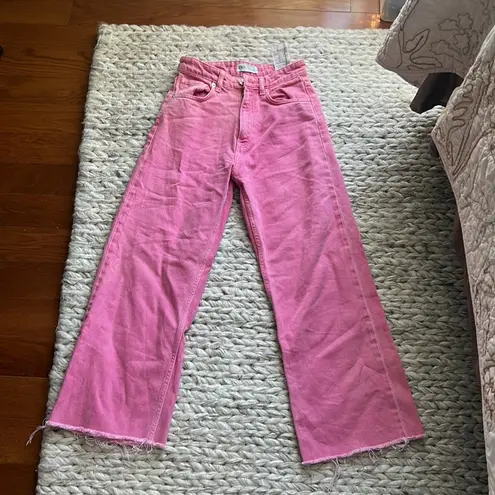 ZARA pink jeans size 2! Super comfy !! In amazing condition