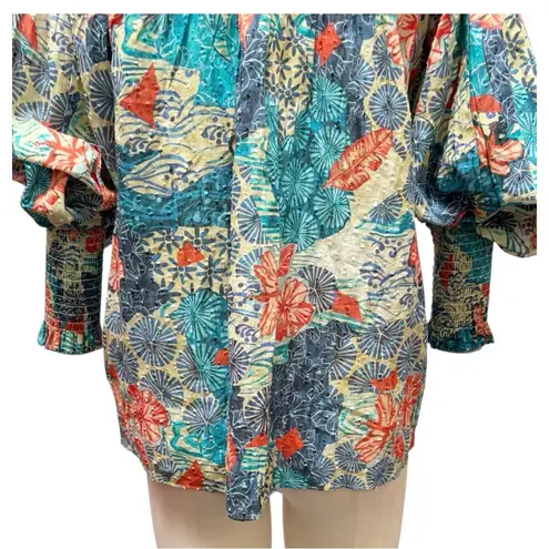 Chufy Jaro Pintuck Top Juro Blue Size Small