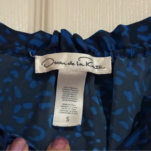 Oscar de la Renta • Mini Dress • Ombré • Blue Green • Spaghetti Strap