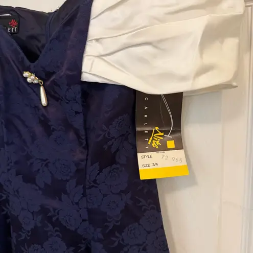 NWT Vintage 1980’s Short Formal Dress Blue Size undefined