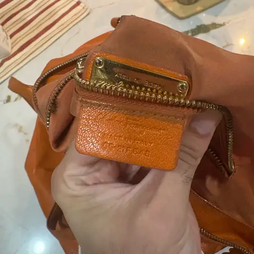 Salvatore Ferragamo Authentic Mika Leather Tote Shoulder Bag 🍊 vintage 2000