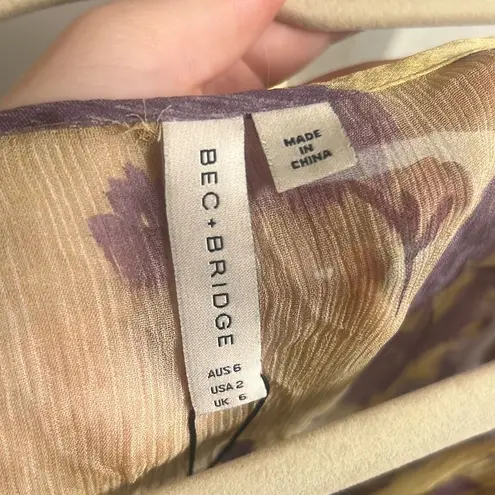 Bec & Bridge ✨ Bernadette Floral Viscose Maxi Sz 2 Dress✨