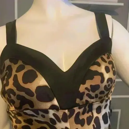 Cache  Animal Print Leopard Formal Dresses for Women’s Size 4. D11