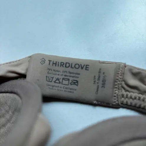 Thirdlove T-Shirt Bra Taupe Size 36B 1/2 Comfort 24/7 Classic Fit Tan Nude