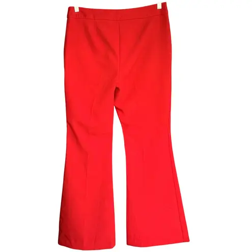A8 INC International Concepts Red Flare Bell Bottom Wide Leg Trouser Pants Size 8