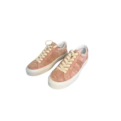 Moncler NIB Monaco M Suede Sneakers in Light Pink Size 39.5
