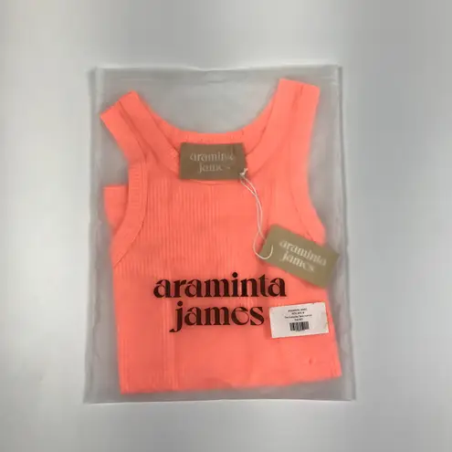 ARAMINTA JAMES Everyday Knit Tank Top Women 8/S Apricot Resort City Travel NWT Orange Size 6
