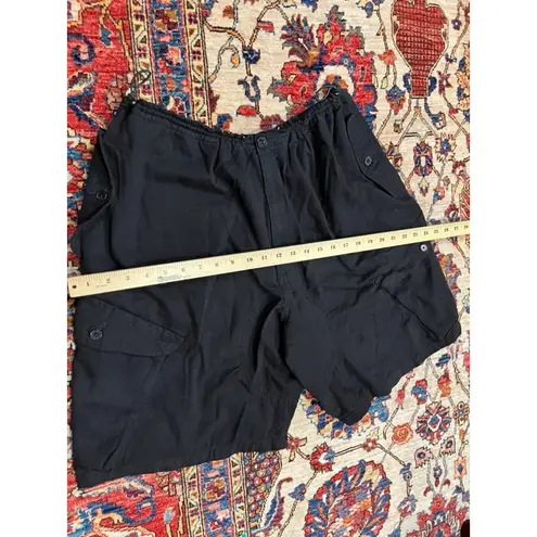 Raey Black Organic Cotton Cargo Shorts Women’s Size 10 Minimalist Utility