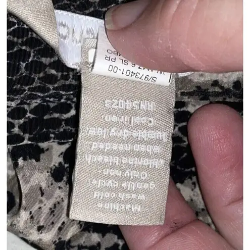 Banana Republic ‎ Size 6 Sleeveless Snakeskin Reptile Print Dress Pockets Safari - Image 8