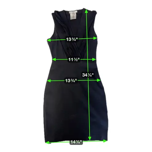 Givenchy Paris Black Draped Sleeveless Dress – Size 38 (US 4-6)