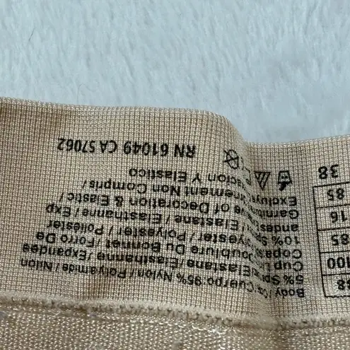 Wacoal Seamless Wireless Comfort Bra Size 38 Beige Everyday Lounge Sleep