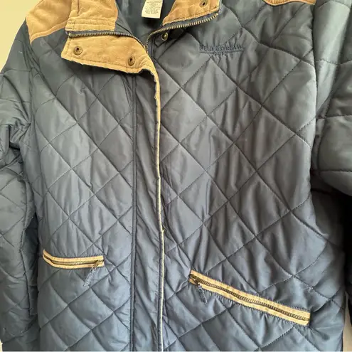 Field & Stream  Quilted Jacket in Blue and Tan Women’s Size Large