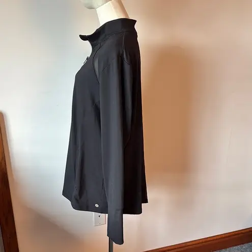 Livi Active Black Utility Jacket with Mock Neck and Stretch Fabric Size undefined