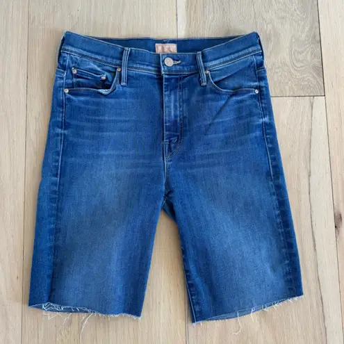 MOTHER The Super Cruiser Blue Moon Denim Jean Shorts (Cut) Size 27