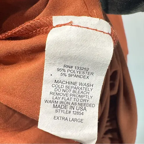 Inner beauty Rust Orange Baby Doll Tiered Ruffle Long Sleeve V Neck Knit Dress