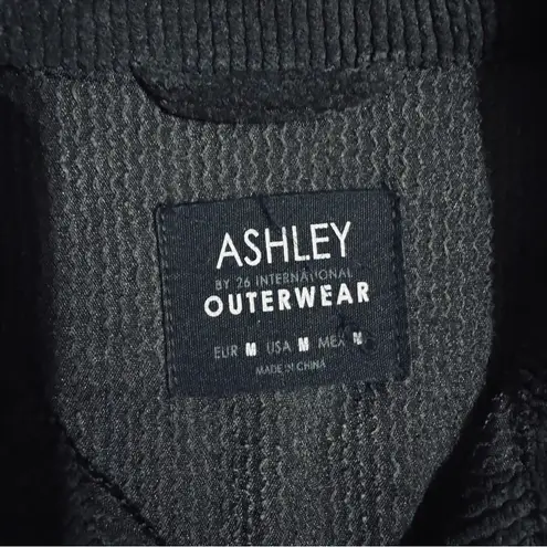 Ashley by 26 International Outerwear Women Black Courduroy Collared Shacket M