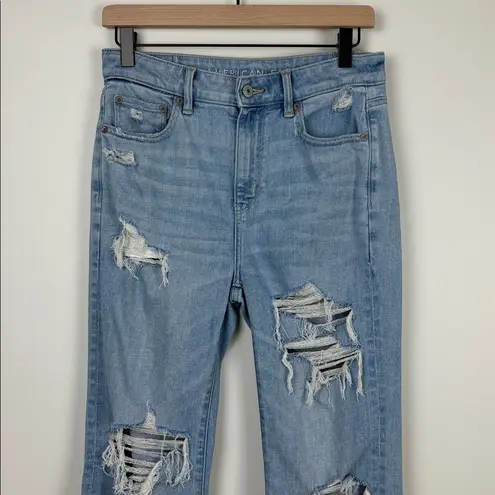 American Eagle  Super High Rise Flare Jeans Women’s Size 6 Regular Blue Denim - Image 3