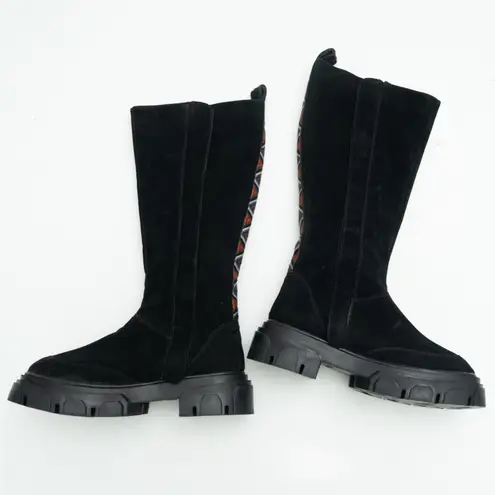 Farm Rio - The Beaded Knee High Lug Sole Boot