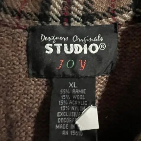 Vintage Collared Snowman Sweater Vest Size XL Whimsical Holiday 90’s Grandmacore Brown