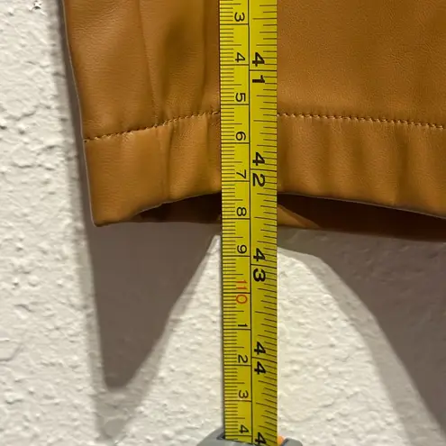 NWT Heyson Tan Faux Leather Paperbag Tie Waist Pants Women’s Size 2XL Brown Plus