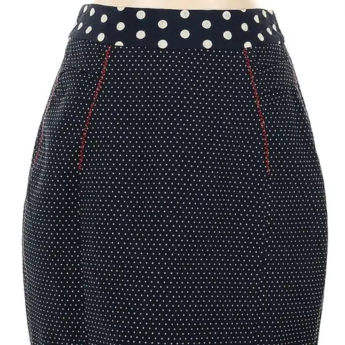 Yoana Baraschi Anthropologie Polka Dot Pencil Skirt Whimsigoth Pin Up Size 6