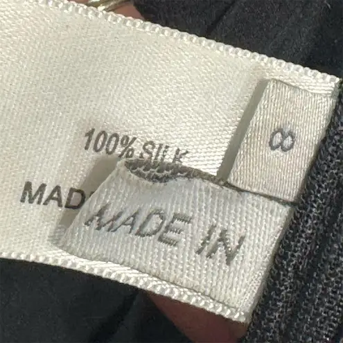 Proenza Schouler Black Silk Sleeveless Drop Waist Dress Sz 8 Minimalist Classic