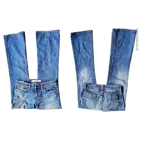 joe's jeans Vintage Joe's Bootcut Jeans in Harvey Wash Waist 26 Blue Denim Distress…