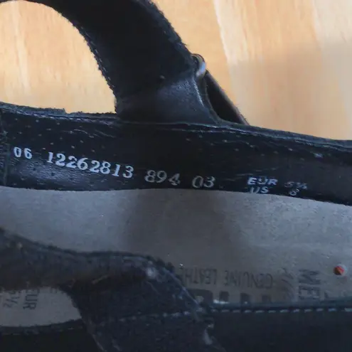 Mephisto Moblis Black Mary Jane Shoes Leather Comfort