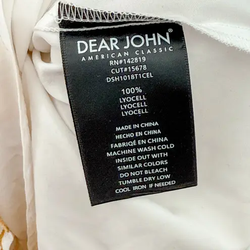 Dear John Womens Dress Size S Floral Long Sleeve Ruffle Boho Cottage Romantic