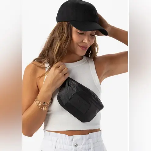 ALOHA Collection Mini Black Water Resistant Tyvek Belt Bag