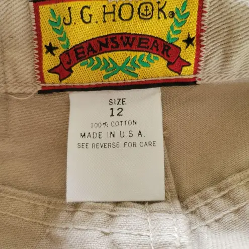 Vintage J.G. Hook tan high rise shorts size 12 (8)