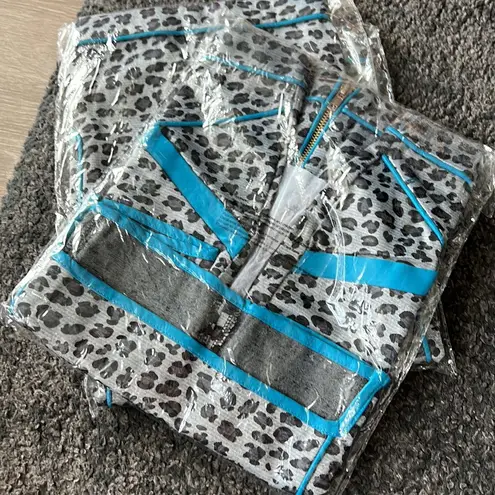 English Rose cheetah print mini skirt M