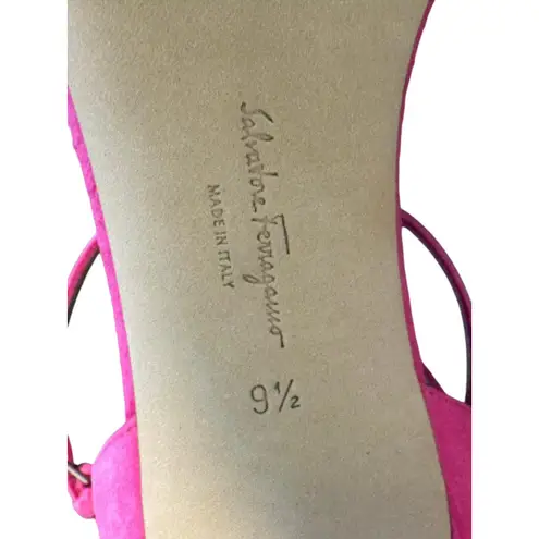 Salvatore Ferragamo Ferragamo NIB Ines 95 Stiletto Sandal in Hot Pink Size 9.5
