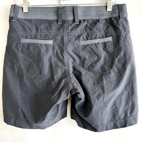 Kuhl Durango Shorts UPF 40 Water Resistant Drawstring Zip Dark Gray Blue 10