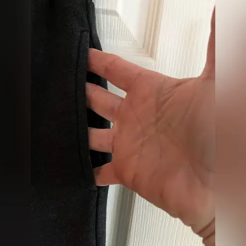 Oddi /Women’sNWT Black Wide Leg Pants with See-through Lace Detail Size S - Image 3