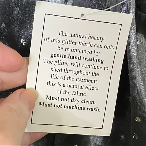 Blue Diamond Plus Metallic Silver Sparkles Shirt Silver Size undefined