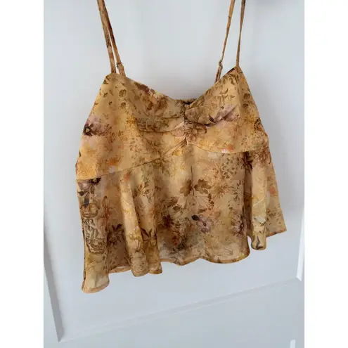 Madden NYC Crop Tank Yellow Size undefined