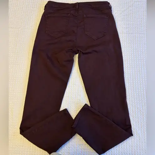 Buffalo David Bitton VALE Women's Size 6 Dark Burgundy Oxblood Skinny Jeans