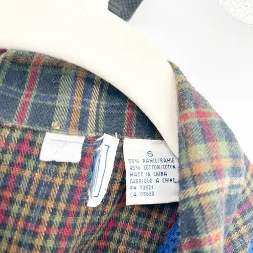 Womens Vintage Winter Novelty Snowman Plaid Collar Knit Fair Isle Sweater Vest S Green