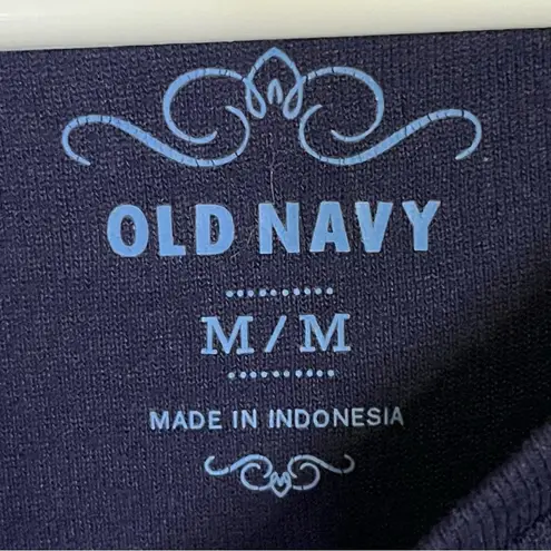 Old Navy  Navy Blue Basic Crew Neck Long Sleeve Shirt Medium
