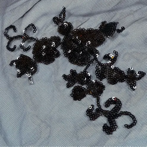 NWT Beauty Amina Sheer Mesh Sequin Duster Cardigan Black Size undefined