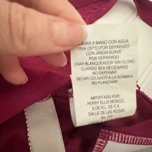 Jantzen Classic One Piece Women 12 Swimsuit Swim Beach Resort Padded Magenta