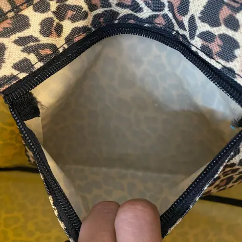 Premier Designs Leopard Print “Jewelry Diva “Tote Bag with Blue Accents