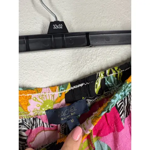 Rachel Roy Ultra Wide Leg Colorful Pants Womens Sz M Boho Beachy Vacation Light Green Size M