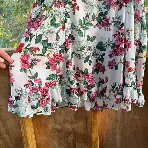 Anthropologie  Layla White Bird Print Sleep Dress White Size L