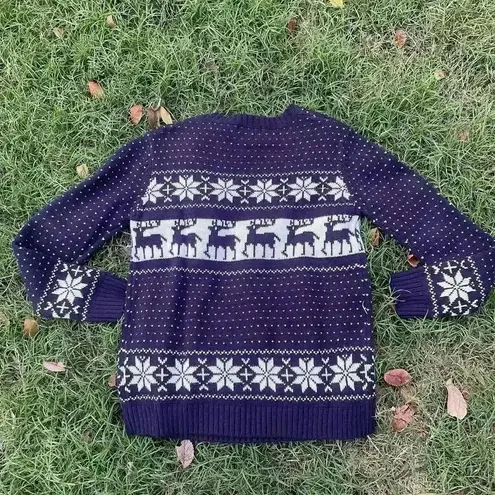 POL ‎ Christmas Sweater Women Small Fair Isle Nordic Ski Lodge Holidays Reindeer