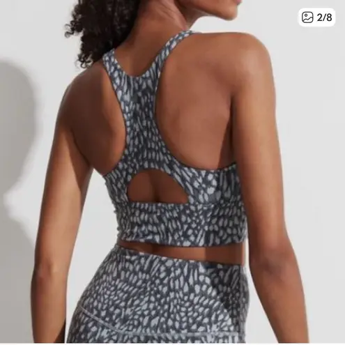 Varley Let's Move Harris Sports Bra grey & black size Large