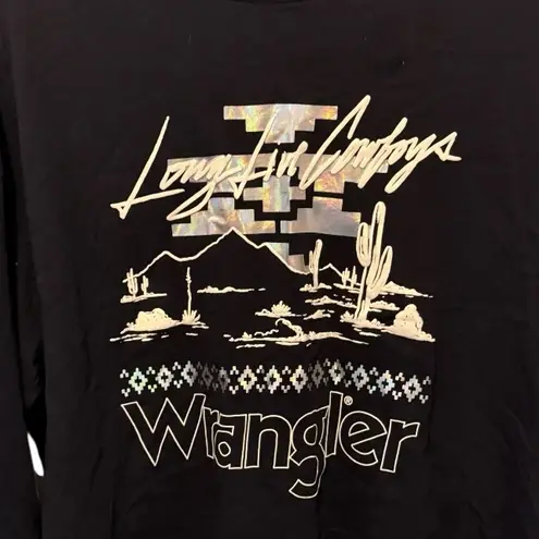 Wrangler  Black Cropped T-Shirt nwot